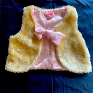 Sweet vest with satin feel interior & ribbon, “My generation” doll brand